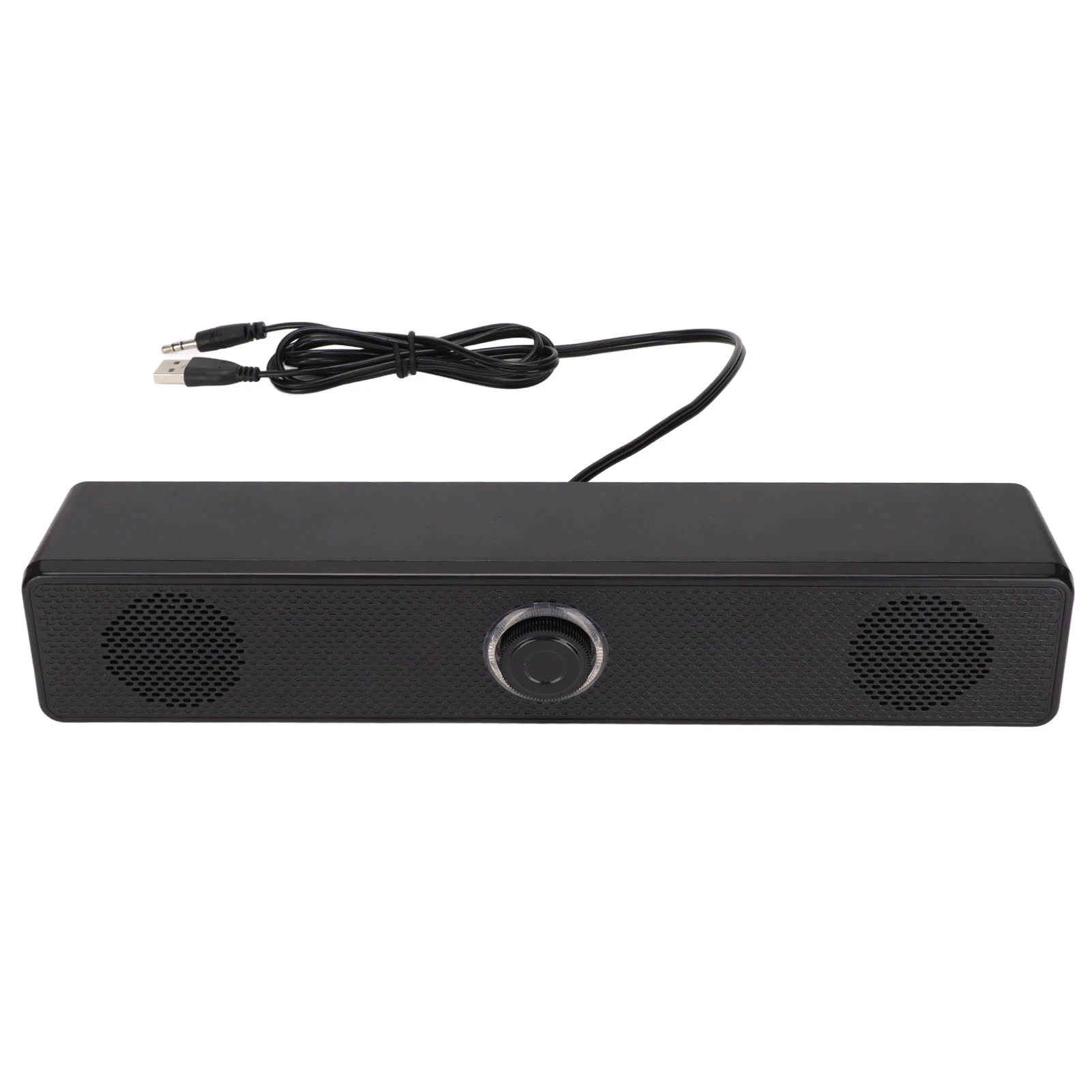 PC Speaker Plug and Play 3.5mm Input USB Powered 350T Computer Speaker Double Horns with Volume Control for Laptop for Tablet