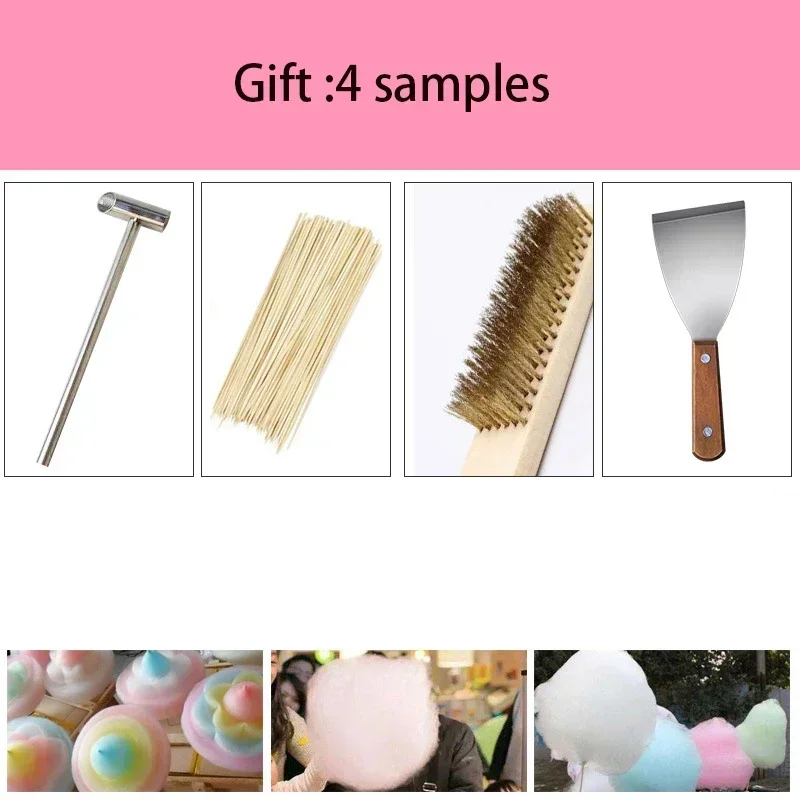 Commercial Cotton Candy Machine Cotton Sugar Floss Making Machine Stainless Steel Electric DIY Candy Cotton Maker