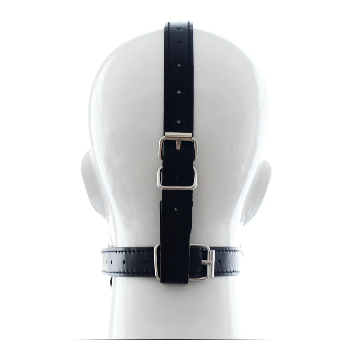 LILUPLAY الجلود Wetlook BDSM قناع هود الأعرجاب فتح الفم ، الصلبة سيليكون الكرة الكمامة ، عبودية والعتاد رئيس تسخير ، ألعاب الجنس للأزواج