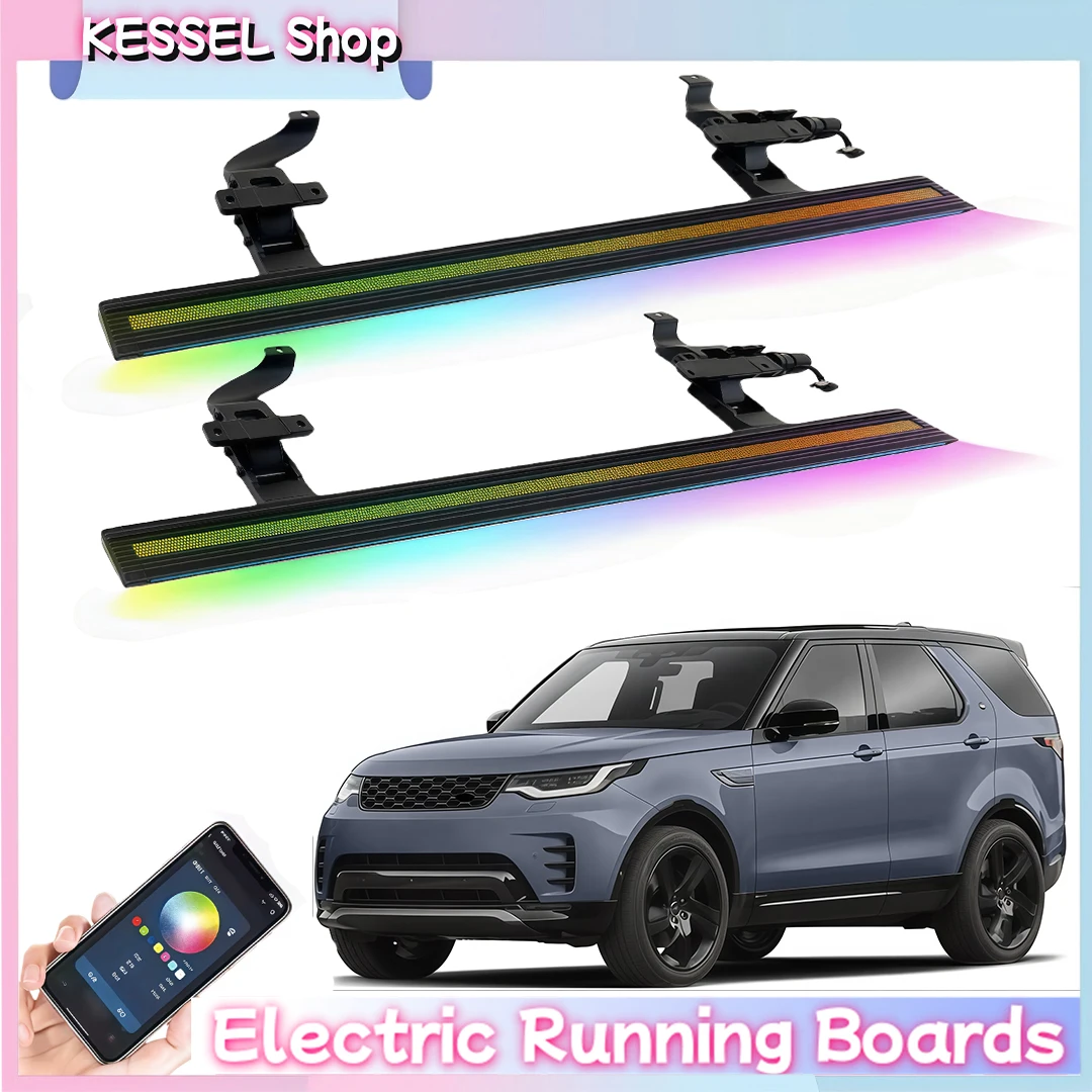 

Power Side Step with LED Light Electric Running Boards fits for Land Rover Discovery 5 L462 2017-2025 2026 Retractable Steps