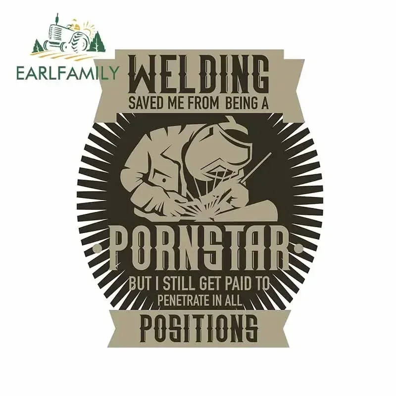 

EARLFAMILY 13 см для сварочной сварки, наклейки на автомобиль, холодильник, наклейка для защиты от солнца, камперфургон, виниловый материал, граффити, RV, JDM, фургон