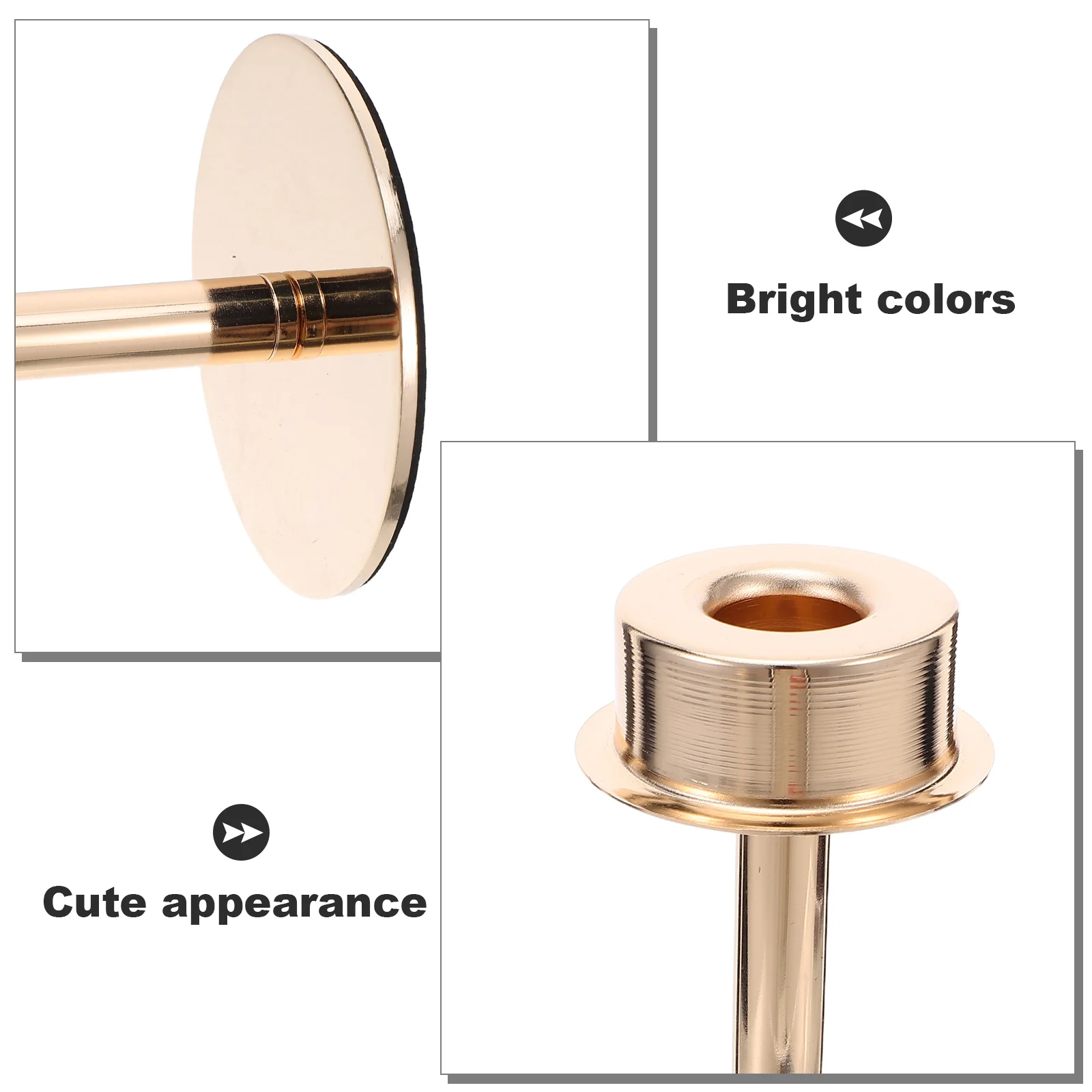 3 قطعة حامل معدني ذهبي قبة زجاجية متعددة الأحجام تفتق الشموع الزفاف محور ديكور المنزل الزجاج الأعاصير للشموع #2