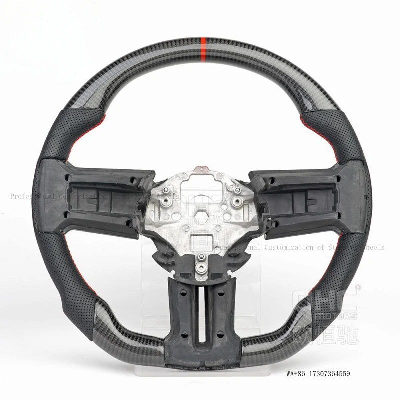 Suitable for 10-24 Ford Mustang carbon fiber racing sports car steering wheel modification and upgrade accessories