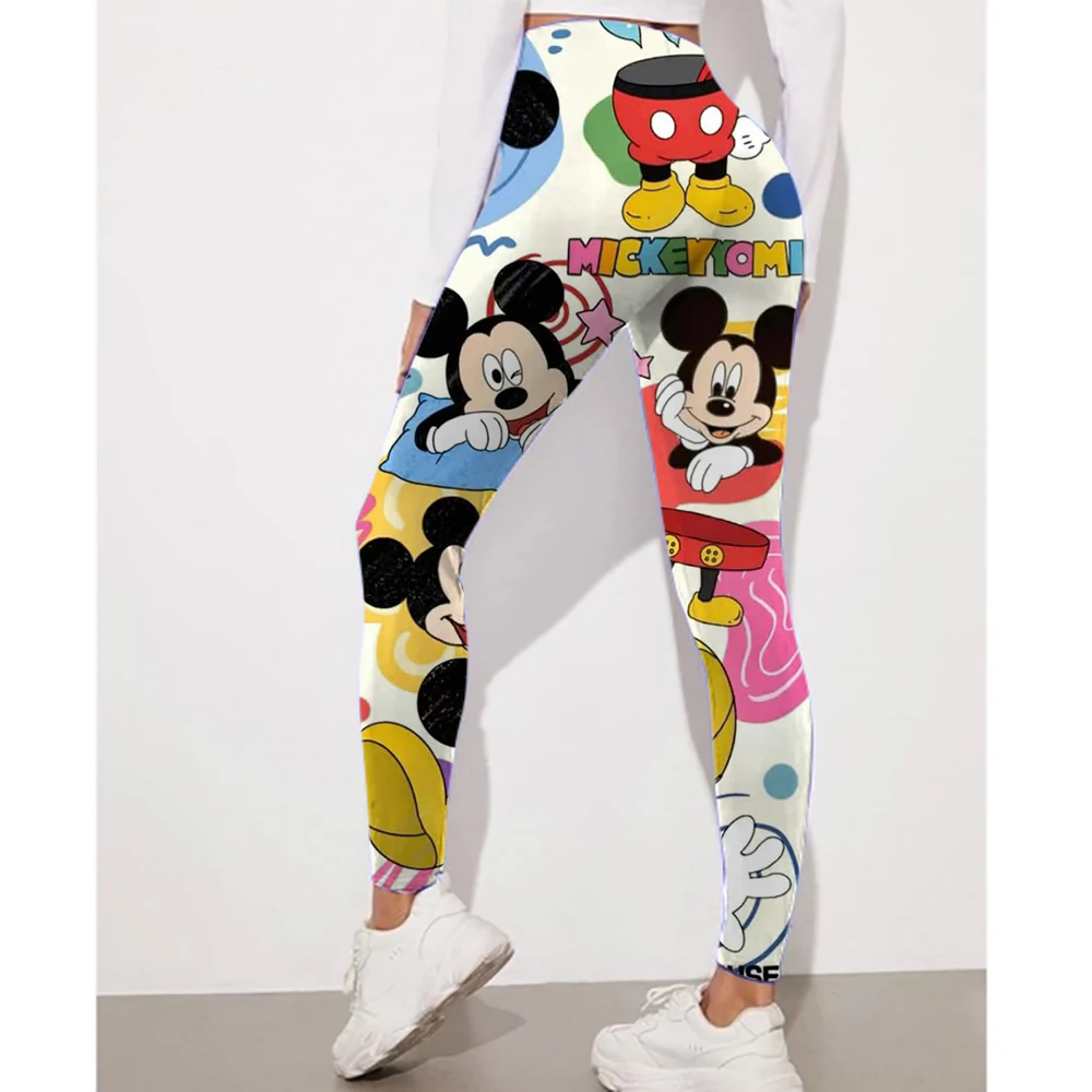Hello Kitty print Sports Leggings Woman Low Impact Yoga Pants Tummy Control Squat Proof Gym Fitness Workout Scrunch Butt Tights