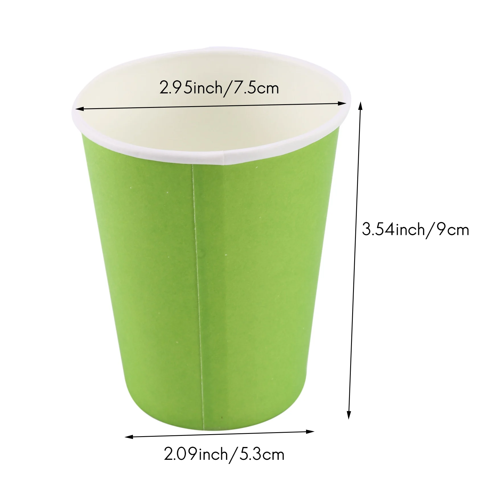 20 Papiers standards (9oz) -Couleurs unies pour fête d'anniversaire, britware attribuables (vert)