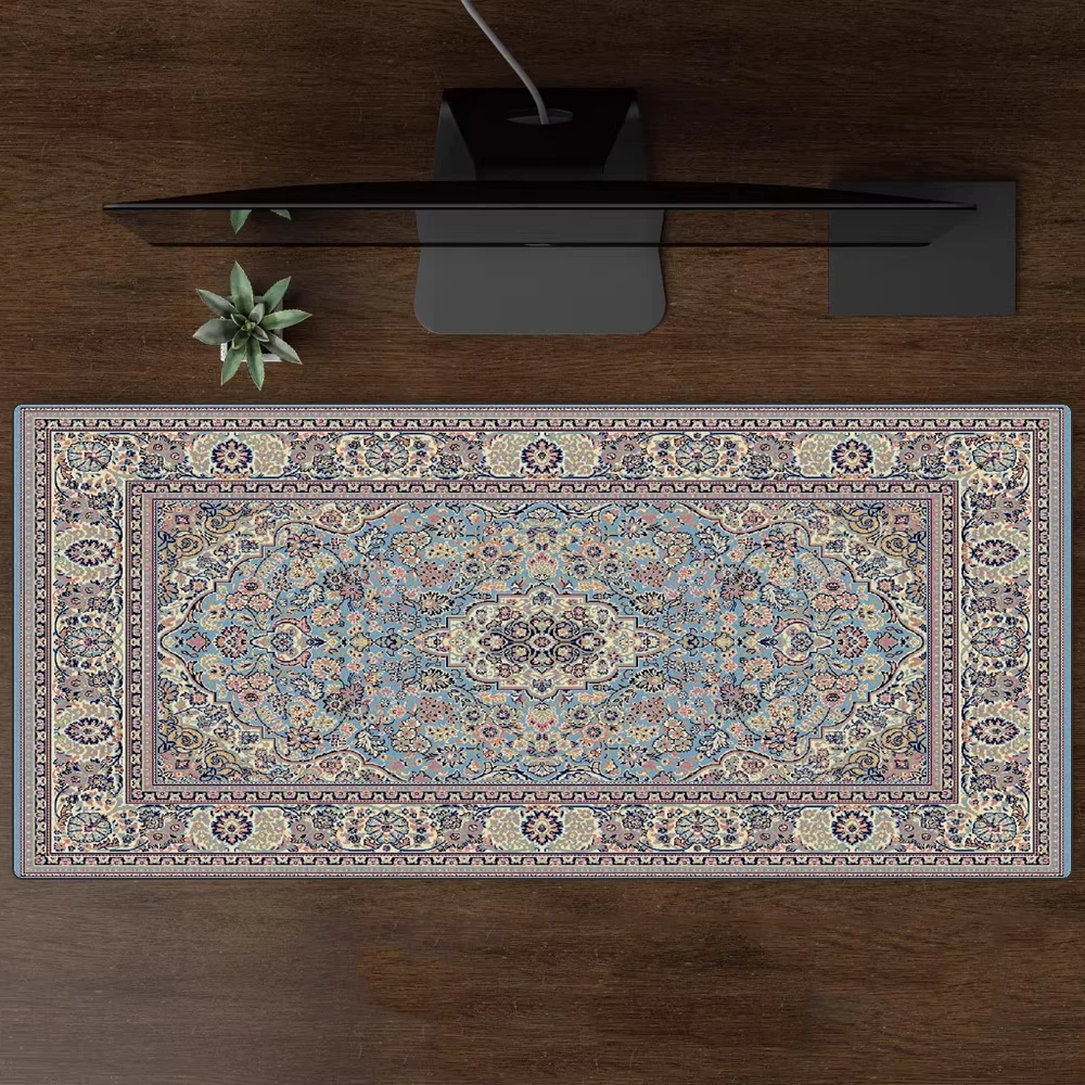 Persian Mouse Pad Large Carpet Persian Pattern MousePad Game Desk Accessories Computer Desk Mat Bedroom Floor Mat Persian Carpet