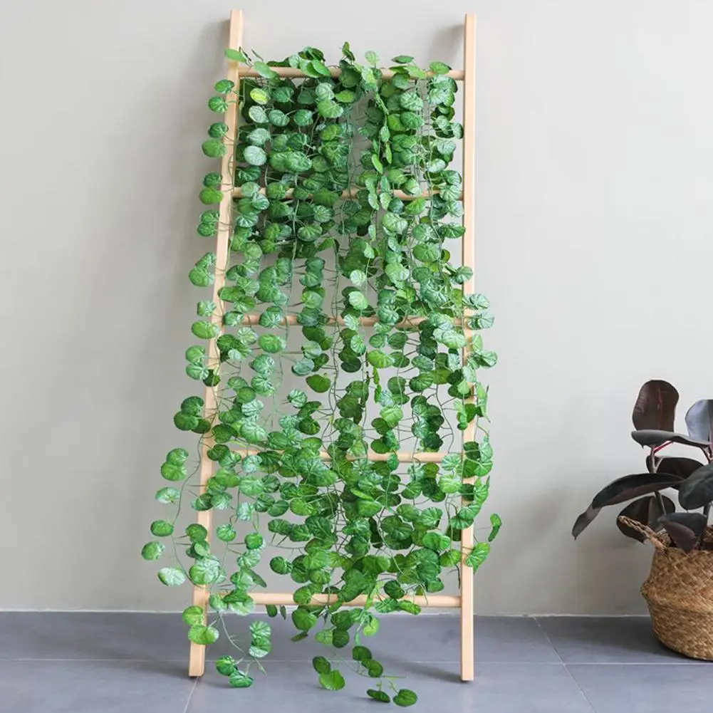 2M Leaf Vine Artificial Hanging Plants Liana Silk Fake Ivy Leaves for Wall Green Garland Decoration Home Decoration Party V G8H0