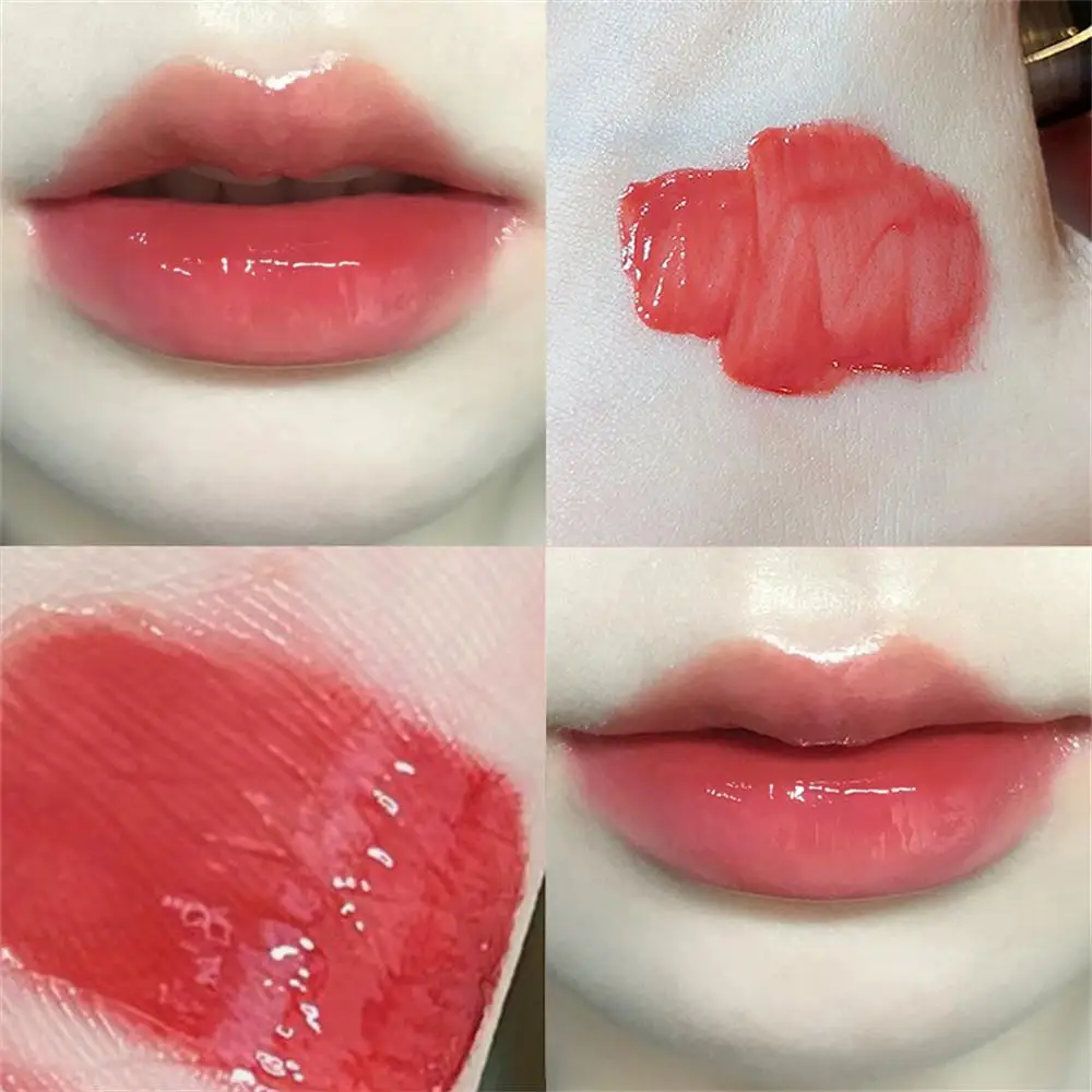 Alta Cor Renderização Lip Glaze, Mel Espelho Lip Maquiagem Óleo, Fórmula Non-stick Lip Gloss, Água Luz Make-up, Cor Durável