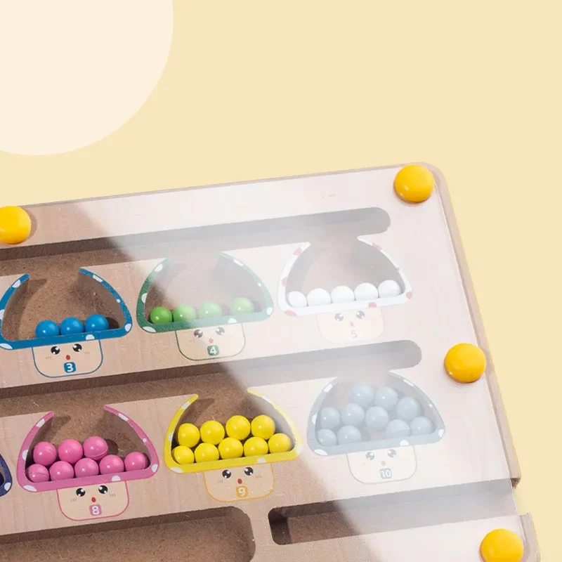 木製磁気カラー＆ナンバー迷路、お絵かきボード付き、色分け、数え方、マッチングおもちゃ、子供用おもちゃ、2 in 1