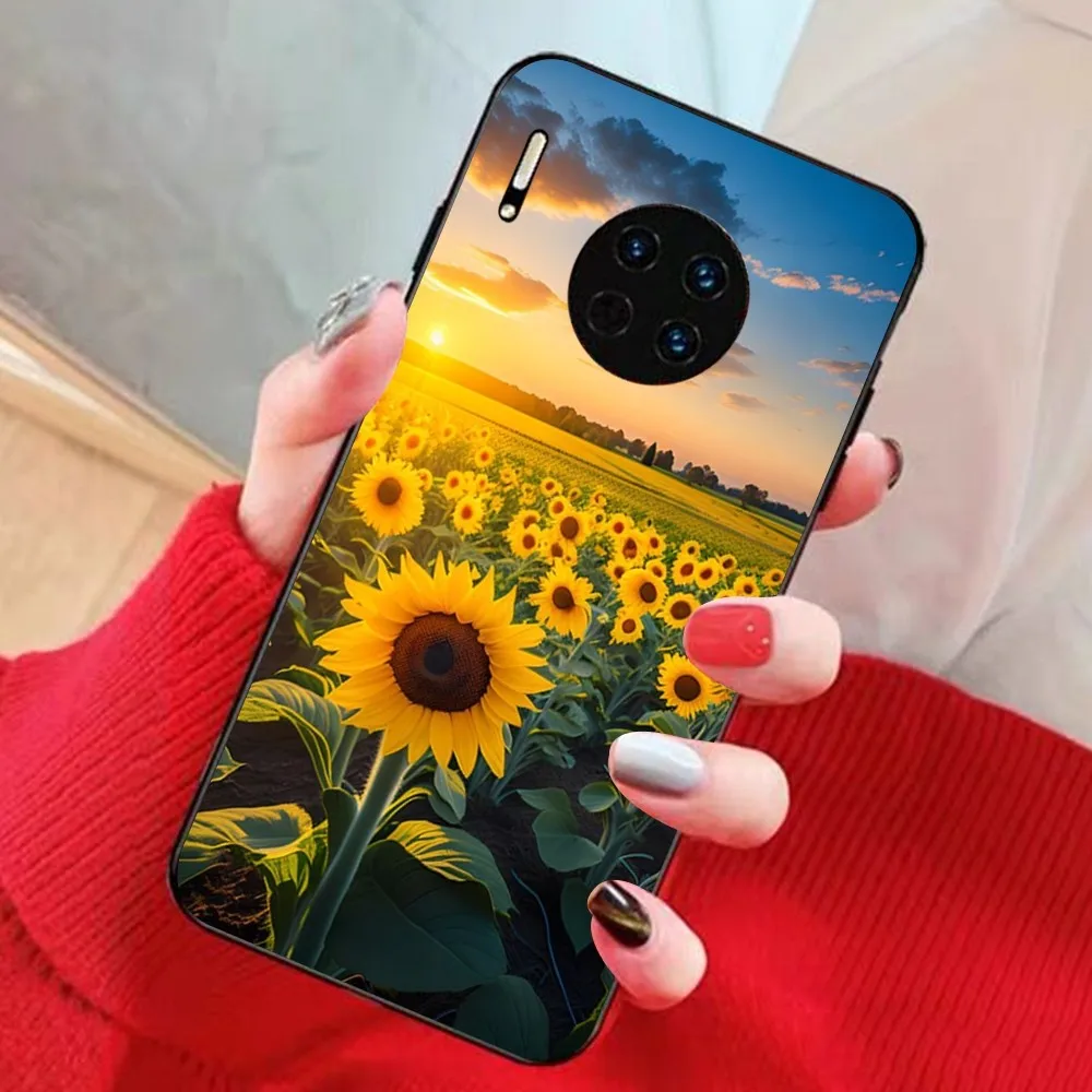 Cute Summer Daisy Sunflower Phone Case For Huawei Mate 10 20 30 40 50 Lite Pro Nova 3 3i 5 6 SE 7 Pro 7SE