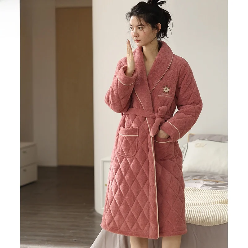 thiened-coral-fce-robe-femmes-longue-hiver-maison-vetements-t-couche-coton-chaleur-spwear-polyester-fibre-jeunesse-sle