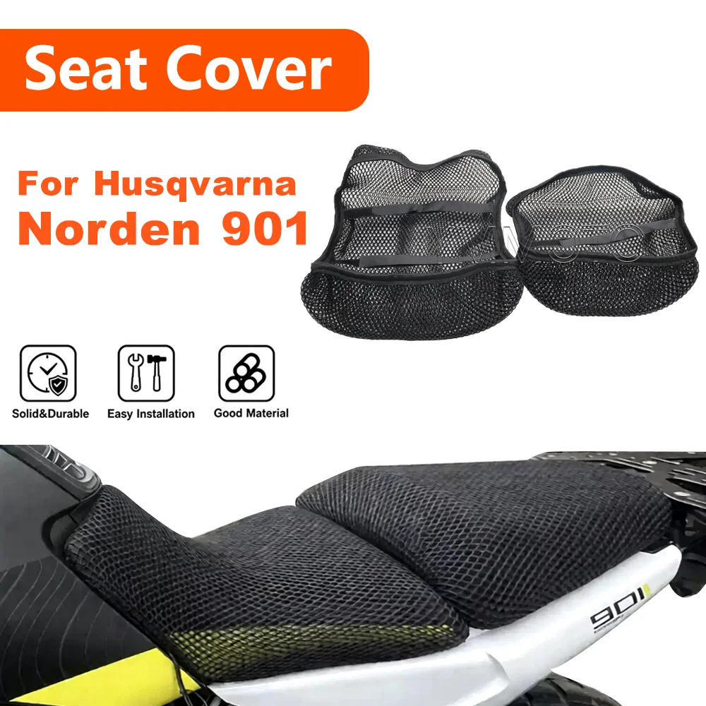 Motorcycle Seat Cover For Husqvarna Norden901 Norden 901 2022-2025 3D Mesh Protection Pad Case Non-Slip Breathable Heat Insulat