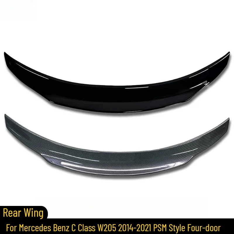 

Автомобильный задний спойлер багажника для Mercedes Benz C Class W205 2014-2021 PSM Style Четырехдверный седан на крыше Хвостовое крыло Автозапчасть Заднее крыло