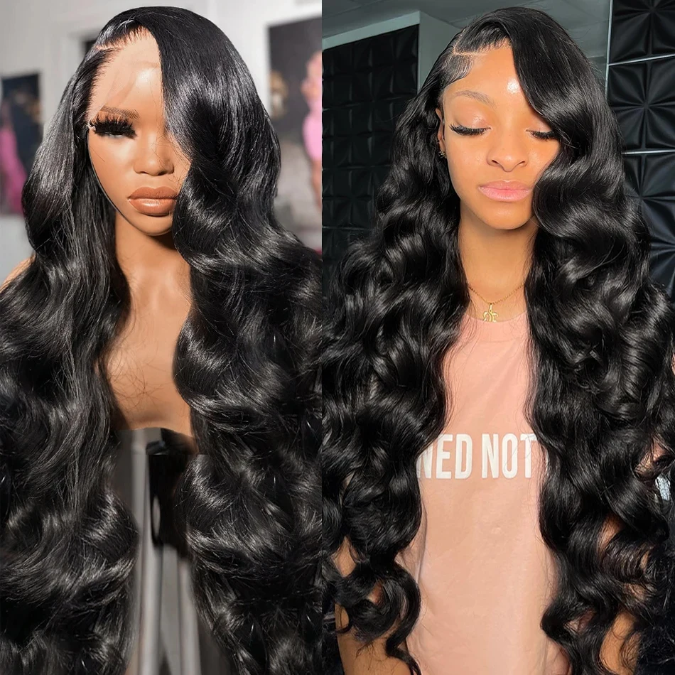 30 32 Inch Brazilian Body Wave 13x4 HD Transparent Lace Front Wig 13x6 Human Hair Lace Frontal Wigs 5x5 Lace Closure Wig 250%