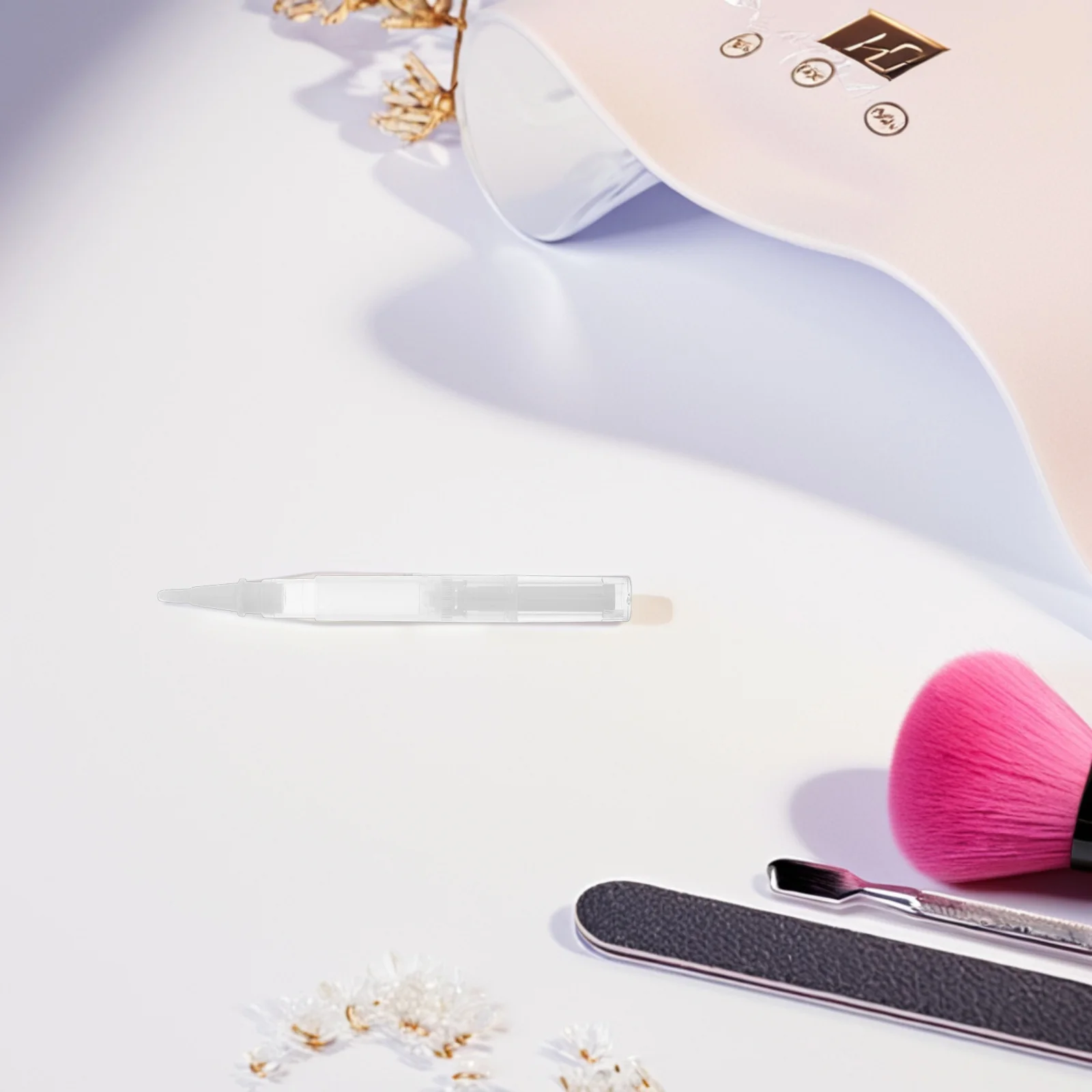 Conteneur de stylo à huile vide Transparent pour ongles, 5 pièces, applicateur de brosse, Tubes rechargeables pour la croissance des cils, brillant à lèvres liquide