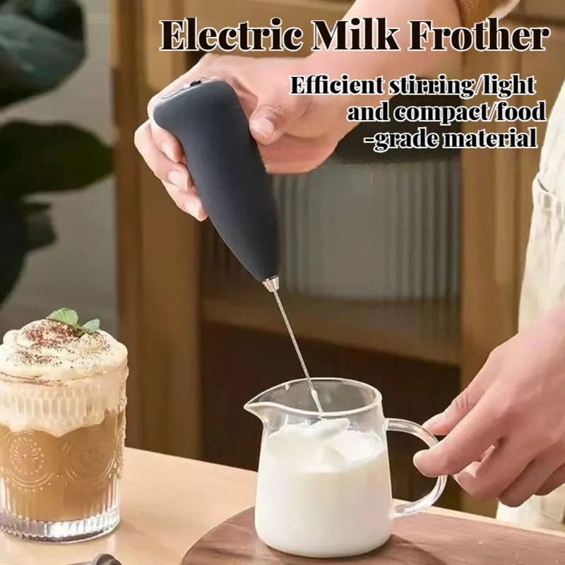 Mini Portable Electric Milk Frother Handheld Mixer-Coffee Foamer Egg Beater&Cappuccino Stirrer for Kitchen Blending & Whisking