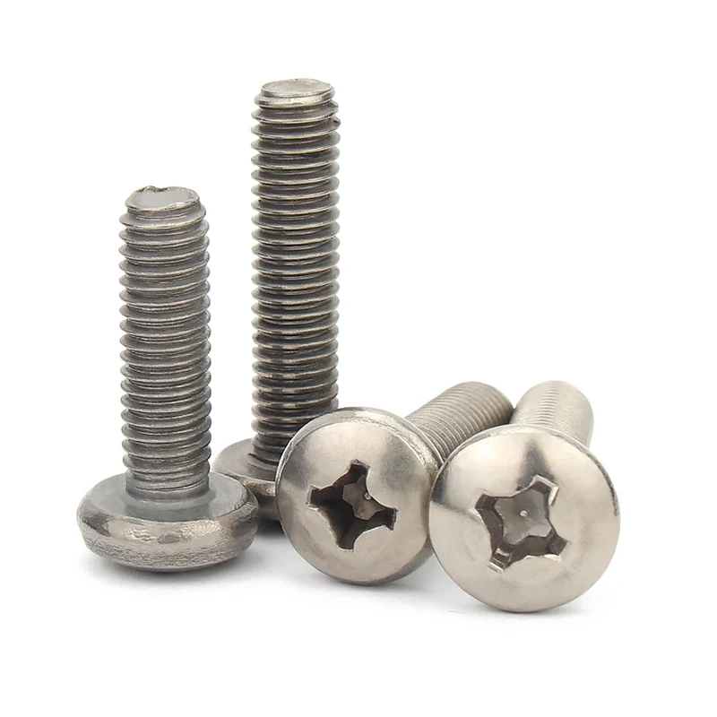 

50pcs/lot Pure titanium M2x4/5/6/8/10/12/15/20 DIN7985 pan head Phillips screws round head machine screws