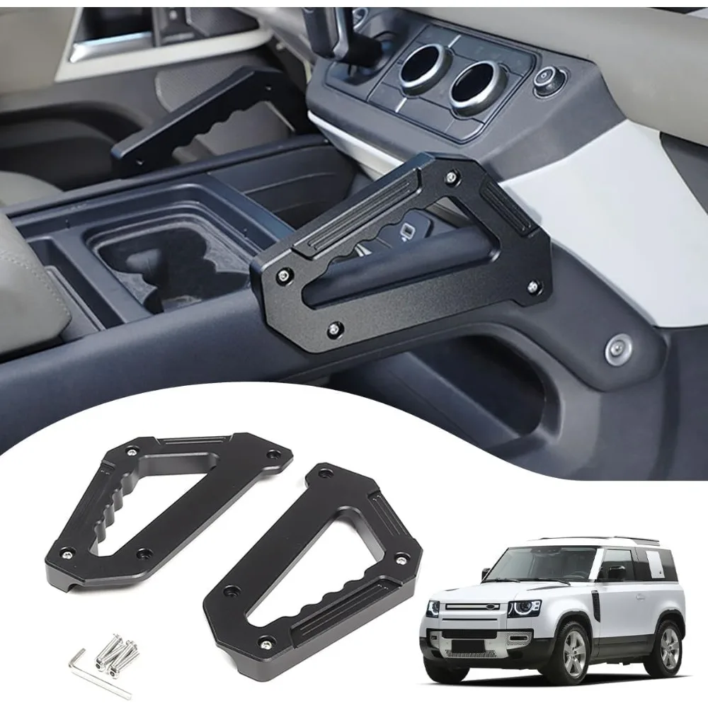 

2Pcs Center Grab Handles For 20-25 Land Rover Defender 90 110 130 Alloy Grip Handle for Armrest Both Side Interior Accessories