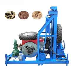 22HP Hydraulic Mountain Mining Drill Rigs 100 Meters Ground Borehole Diesel Water Well Drilling Machine