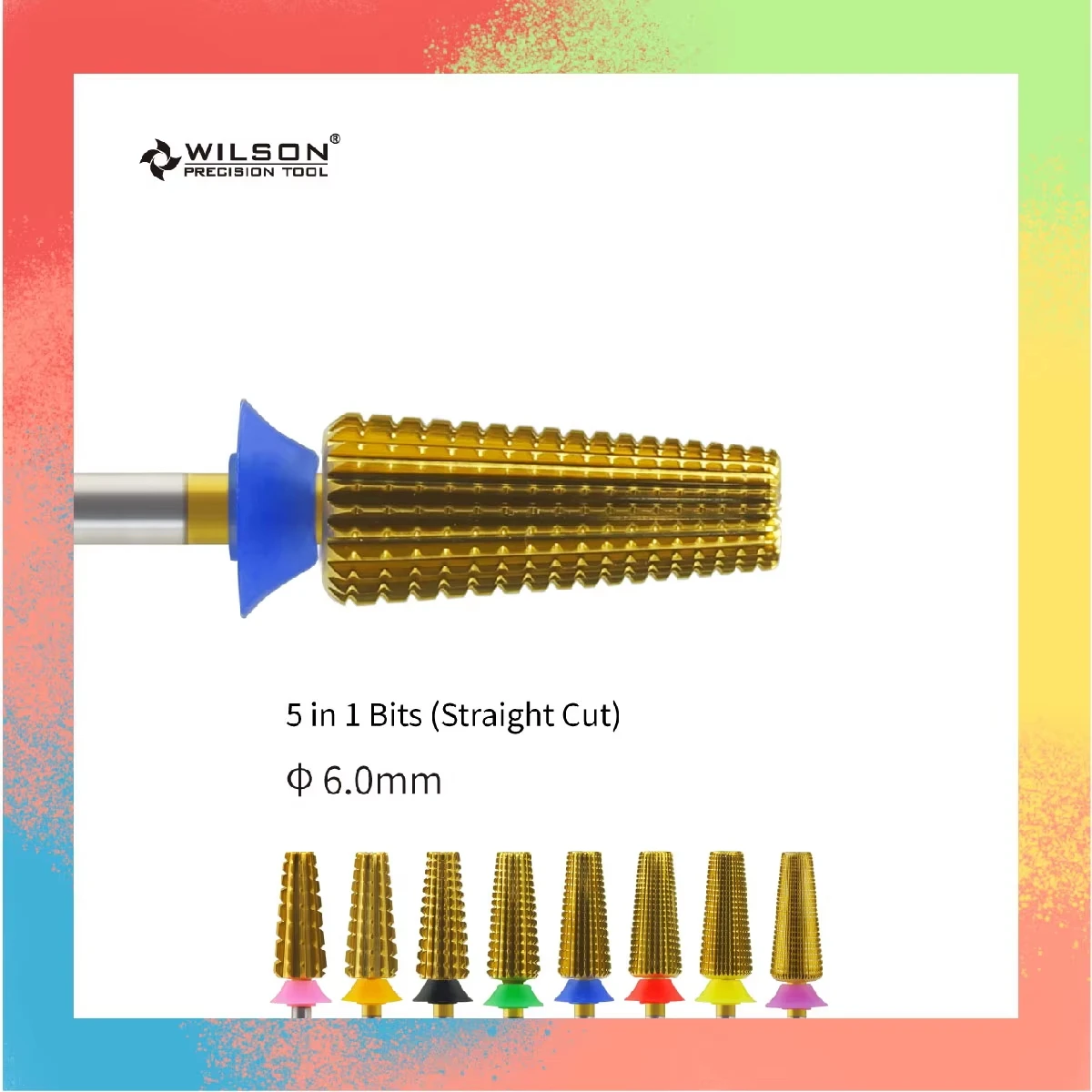 

WILSON 6.0mm 5 in 1 - Bits (Straight Cut 2 Way)-Tools/Nails/Manicure/Nail Accessories/Drill Bits