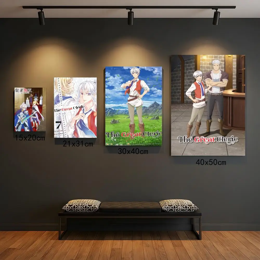 anime T-The Great Cleric-C Painting Calligraphy Elegant Botanical Decor for Living Room Modern Interior Design