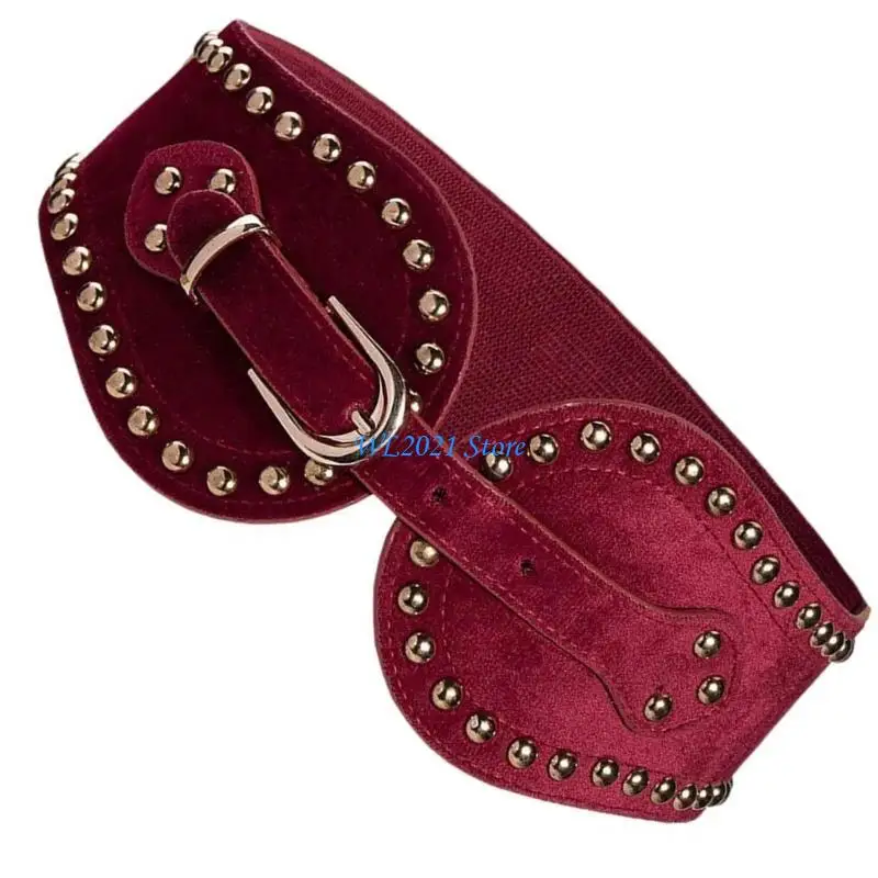 

G5GC Girls Retro Waist Belt for Daily Costume Studded Jewelry Waist Body Jewelry for Party Jeans Belt Cowboy Chain