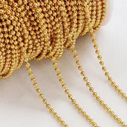 2-5 Meters Stainless Steel Ball Bead Chain 1.2/1.5/2.0/3.0mm Bead Chains for DIY Jewelry Making Bracelet Necklace Chain Supplies