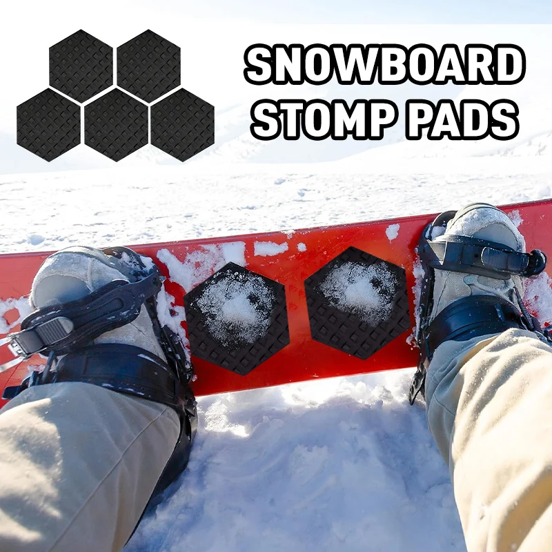على الجليد ستومب الوسادة المضادة للانزلاق ملصق 5 قطعة DIY على الجليد ملصق المضادة للانزلاق التزلج على الجليد قبضة وسادة المقاومة #1