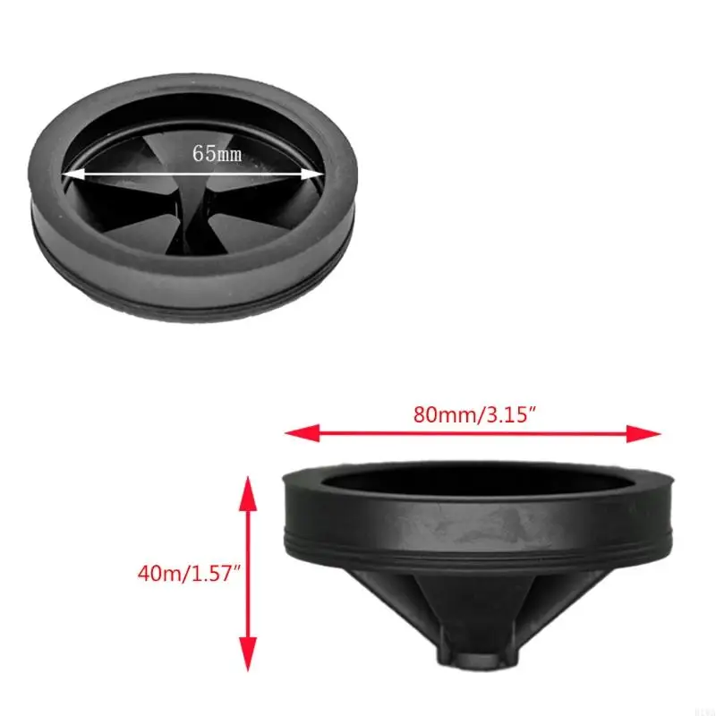 R1WA Silicone Xử Lý Chất Thải Chống Bắn Tung Tóe Dành Cho Bồn Rửa Chén Dụng Cụ Lọc Chất Thải Cắm Lọc 80 Mm
