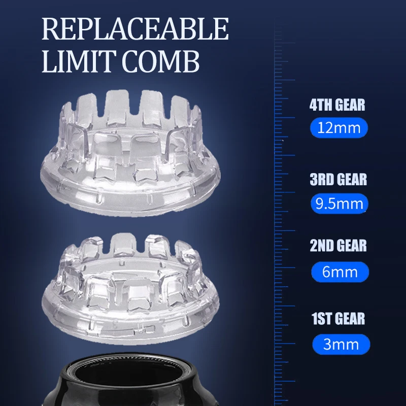Automatic Hair Trimmer 360 Rotating Hair Clipper LED Display Portable Shaved Head Artifact UFO Flying Saucer Cutter Head