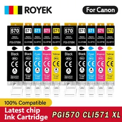 570XL 571 XL Compatible Ink Cartridge For Canon PGI570 CLI571 XL PIXMA MG7750 MG7751 MG7752 MG7753 TS8050 TS8051 Printer PGI CLI