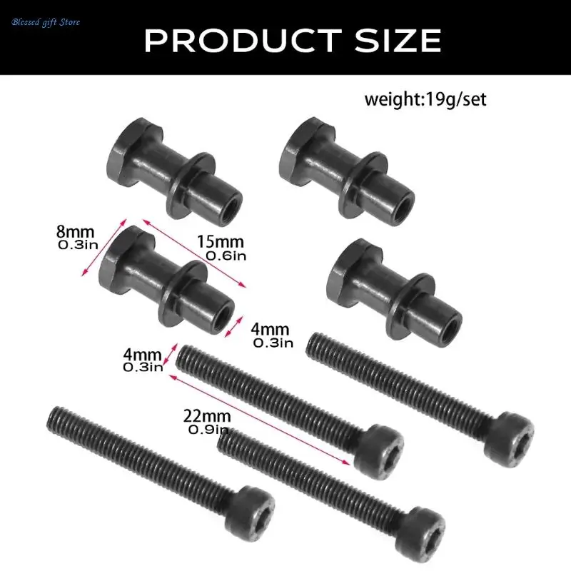 Multipurpose Set of 8 Sturdy 35mm Partial Thread Hexagons Socket Hat Screws image 6