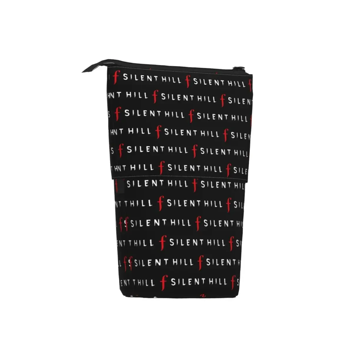 Silent Hill F Video Game Horror Logo Reversible Pencil CasesPen Holder Storage Large Storage Pen Box Pencil Bag for Studen Gifts