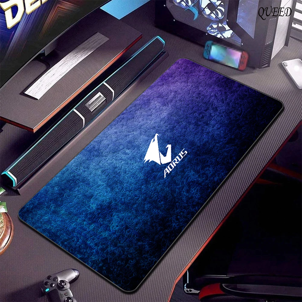 لوحة ماوس الألعاب Aorus Deskmat مكتب حامي لوحة المفاتيح حصيرة الكمبيوتر الكرتون اكسسوارات لوحة الماوس ألعاب الحصير XL أنيمي Mause منصات السجاد