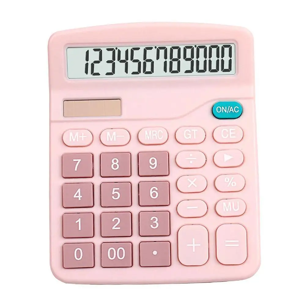 

12 Digits Electronic Calculator Solar Calculator Dual Power Supply Calculator for Home Office School Financial Accounting Tools