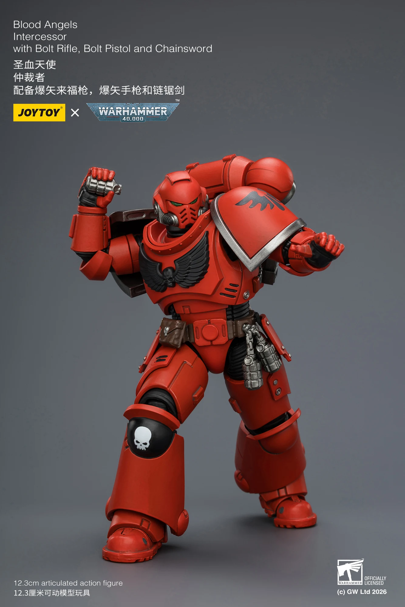 1/18 JOYTOY Actionfigur 40K Ultramarines Imperial Fists Blood Angels Intercessor Anime-Modell Sammlerstück – Detail 36