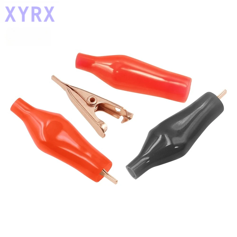 In spot 5PCS 5A Pure Copper Alligator Clip 28mm Flat-mouthed Small Copper Clip Without Toothed Small Copper Clip
