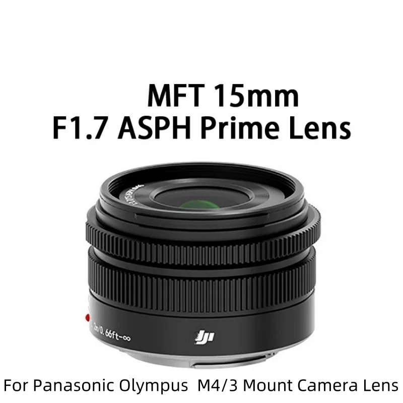 New Original For DJI 15mm F1.7 Lens For Panasonic Olympus M4/3 Mount Lens For GF7 GF8 GF9 GF10 GX85 G85 EM10 EM5 EP5 EP3 EPL5