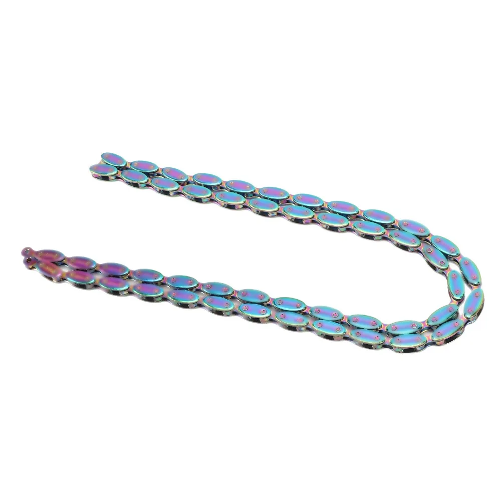 

Rainbow Single Speed Bike Chain Rugby Manganese Steel Fixed Gear Chain 100 Links Cycling Chain for BMX Bikes,Fixed Gear Bikes