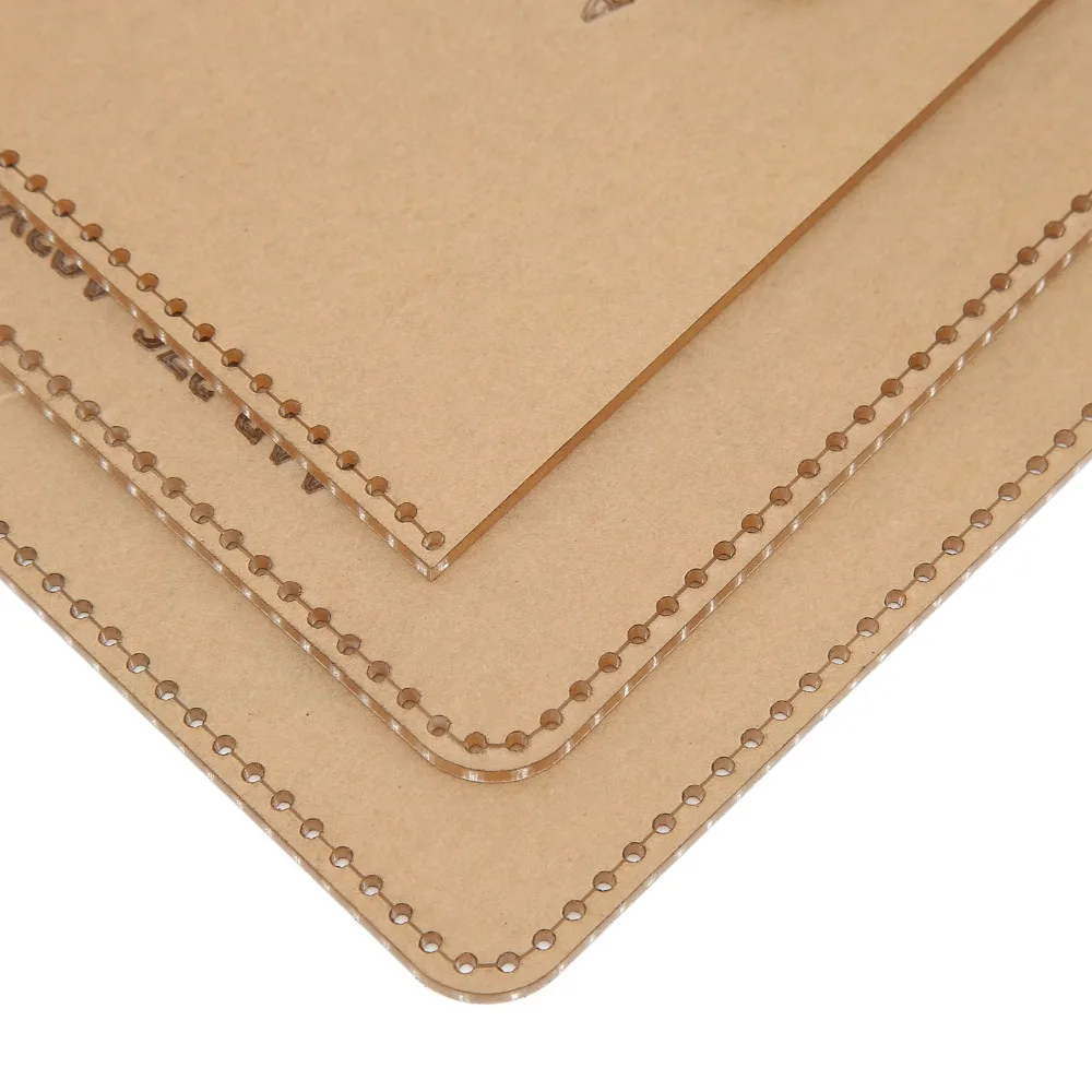 4pcs Clear Acrylic Bag Template Acrylic Leather Pattern DIY Leather Craft Tool Easy Crafting Handbag Making Stencil