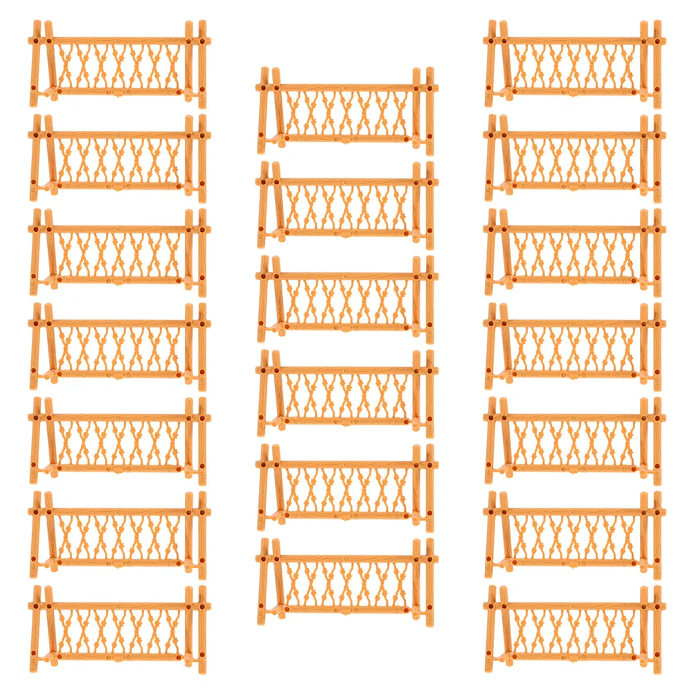 ミニチュアプラスチック動物バリア、装飾シミュレーションフェンス、小さな庭の装飾、40個