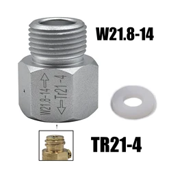 Adaptador de conversión de TR21-4 a W21.8-14 para acuario, accesorios de cilindro de CO2 para agua de Soda, cerveza casera, barril Corny