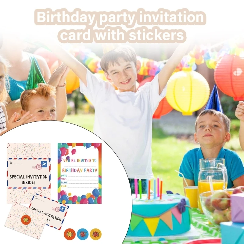 18 шт./компл. детские приглашения на день рождения, приглашения на вечеринку по случаю дня рождения, открытки