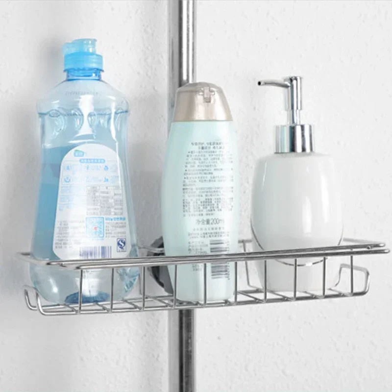 Drainer Storage Soap Stainless Dishcloth Rag Steel Sponge Shelf Adjustable Rack Dry Kitchen Basket Finishing Faucet Towel Pool