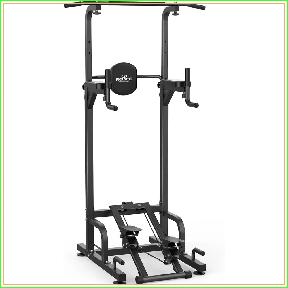 Multi-Function Power Tower for Home Gym | Pull Up & Dip Station with Adjustable Heights
