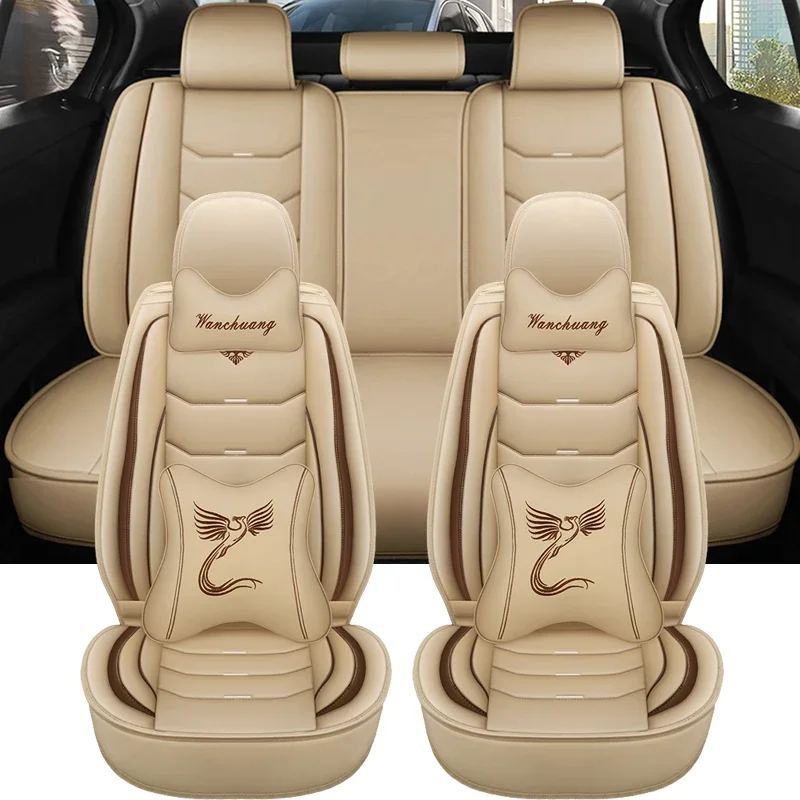 

Universal leather car seat cover for Hyundai Tucson Chevrolet Cruze BMW X3 F25 Dodge Journey accsesories interior covers