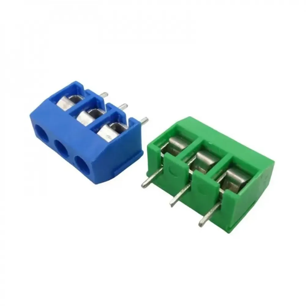 2P/3P/4P Position Terminal Blocks Kit Pitch 5.0mm Straight Pin 2P 3P 4P Screw PCB Terminal Block Connector 50PCS Box Green Blue