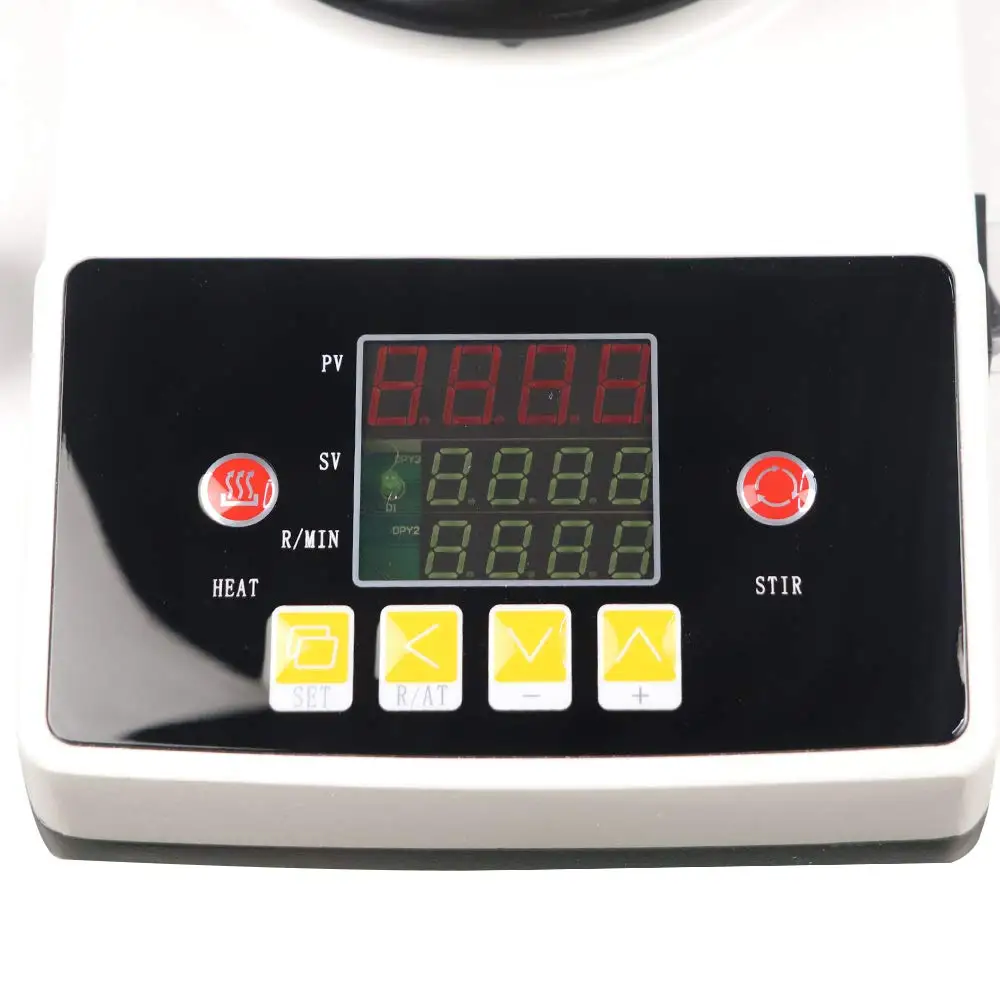 230 มม.9 นิ้ว Lab Mixer แผ่นเซรามิคไฟฟ้าจานร้อน 1800RPM Magnetic Stirrer Hotplate LED ดิจิตอลจอแสดงผลความร้อน