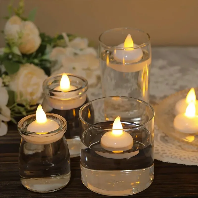 2/4/8/10Pcs Flameless LED Candles Lights Battery Powered Tealight Romantic Tea Candles for Birthday Party Wedding Decorations