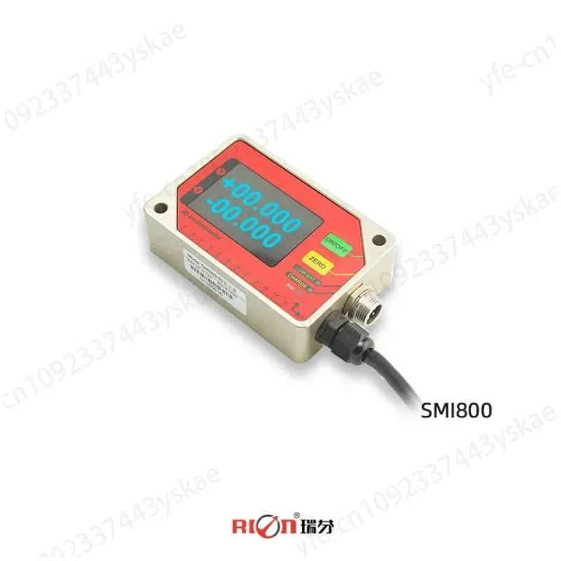 SMI800 tilt display screen equip inclinometer remote display/remote tilt angle control sensor for machinery cabin